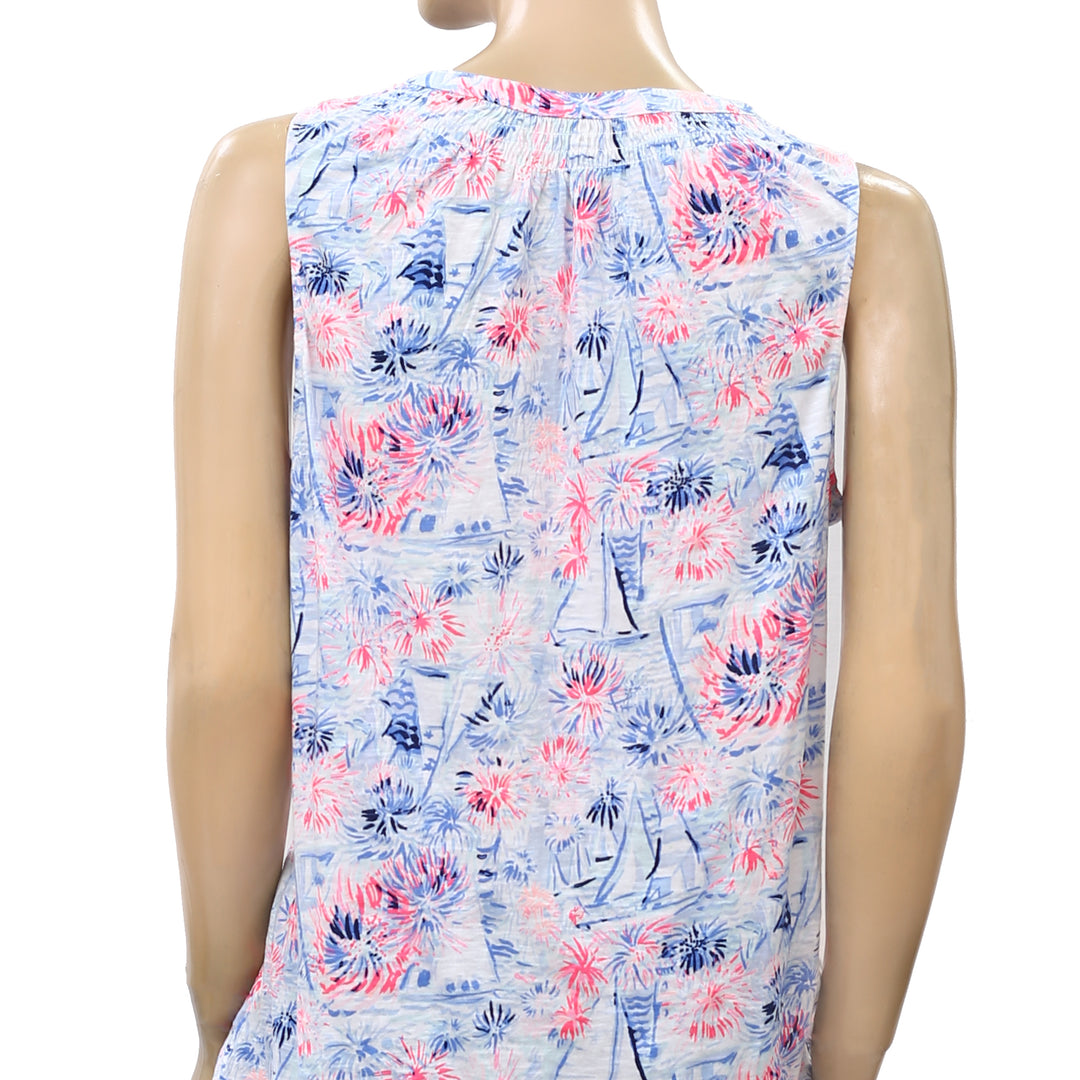 Lilly Pulitzer Essie Sea to Shining Sea Printed Tank Top