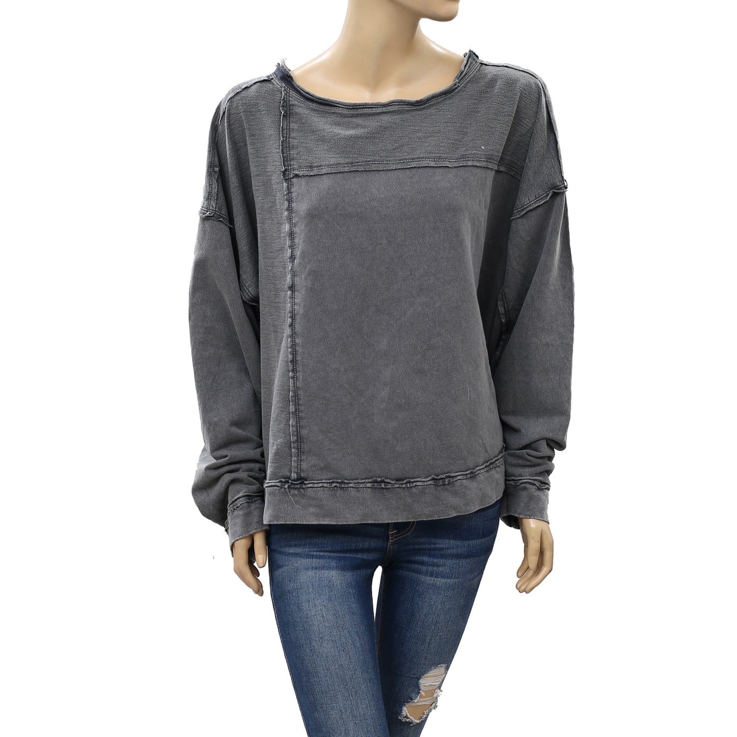 Pilcro Anthropologie Ina Seamed Blouse Pullover Top