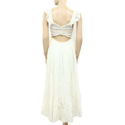 Cecilia Pettersson Anthropologie Smocked Maxi Dress