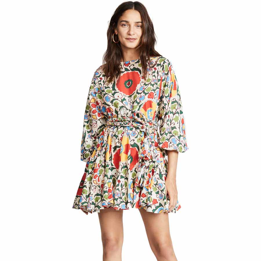 Rhode Resort Ella Cotton-Poplin Tunic Mini Dress