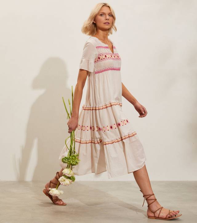Odd Molly Anthropologie Signe Long Midi Dress