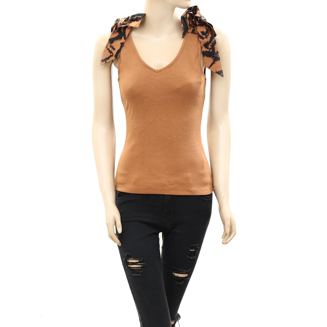 Maeve Anthropologie Bow-Tie Tank Blouse Top