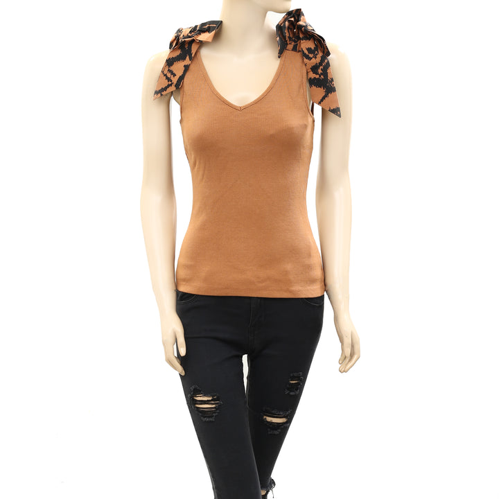 Maeve Anthropologie Bow-Tie Tank Blouse Top