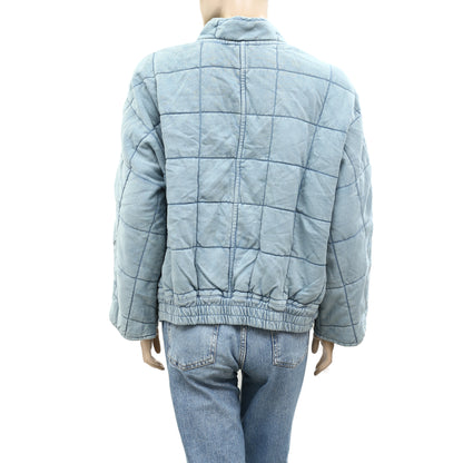 Free People Dolman Quilted Knit Jacket Top