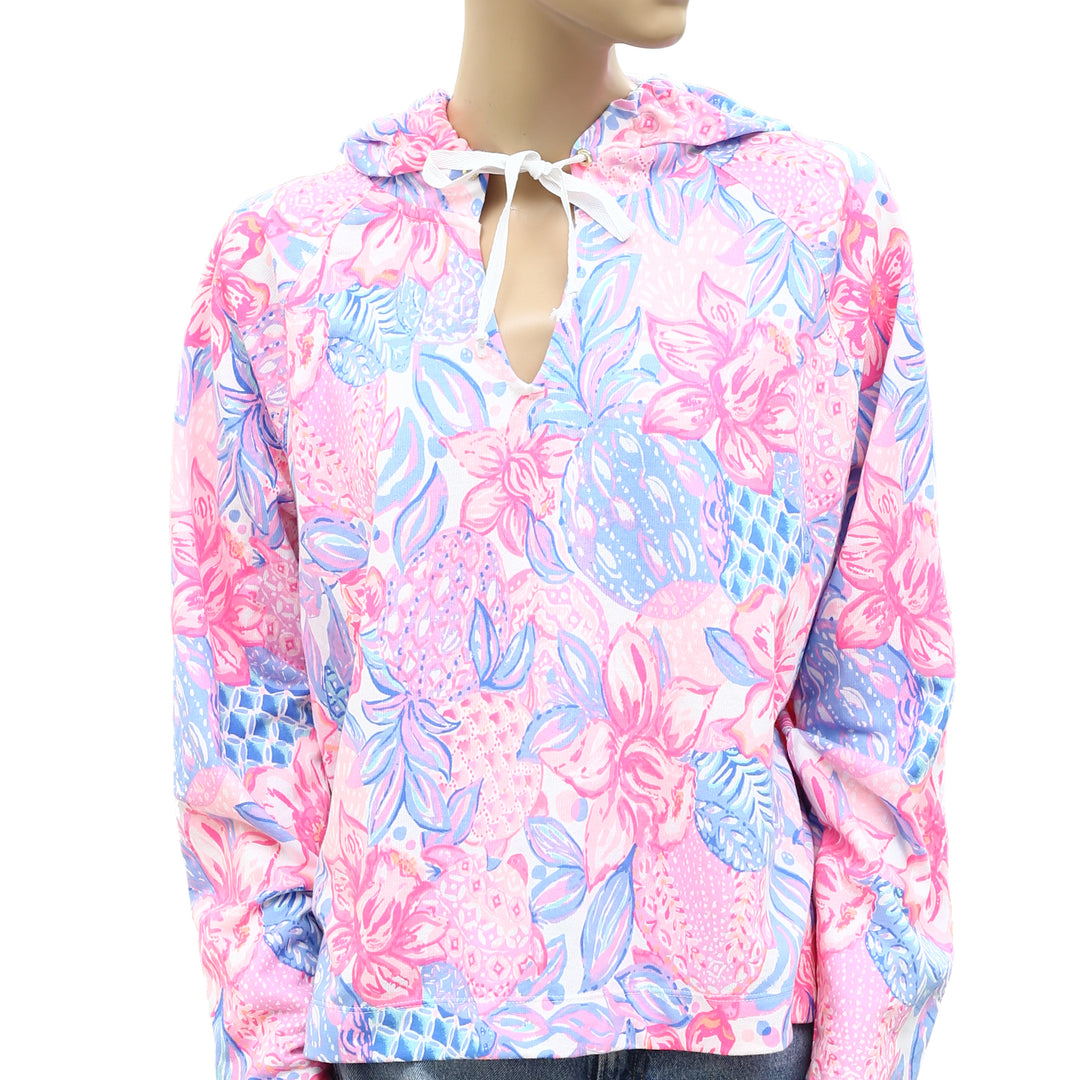 Lilly Pulitzer Kiawah Cropped Hoodie Top