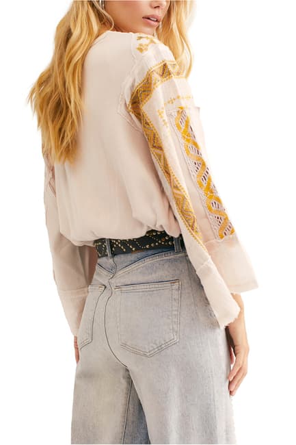 Free People Cross Country Blouse Top