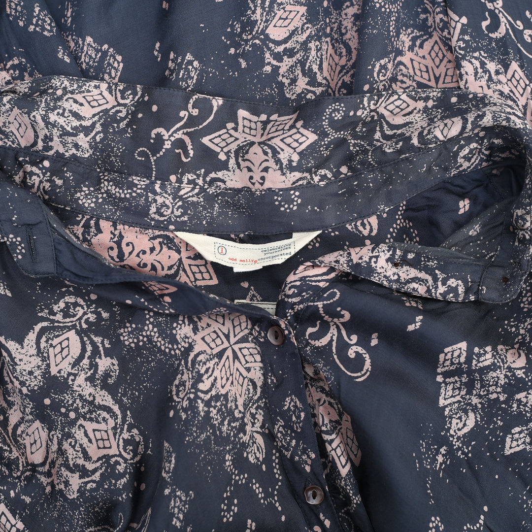 Odd Molly Anthropologie Floral Print Tunic Shirt Top