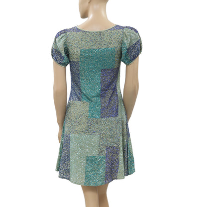 Varun Bahl Anthropologie Sequin Embellished Mini Dress XXS