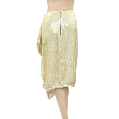 H&M Sequined Ruffle Skirt