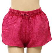 Anthropologie Floral Textured Pink Shorts