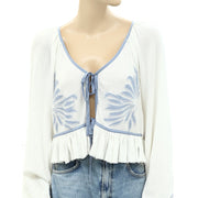 Free People Lookout Blouse Top