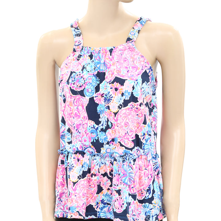 Lilly Pulitzer Floral Printed Tank Blouse Top