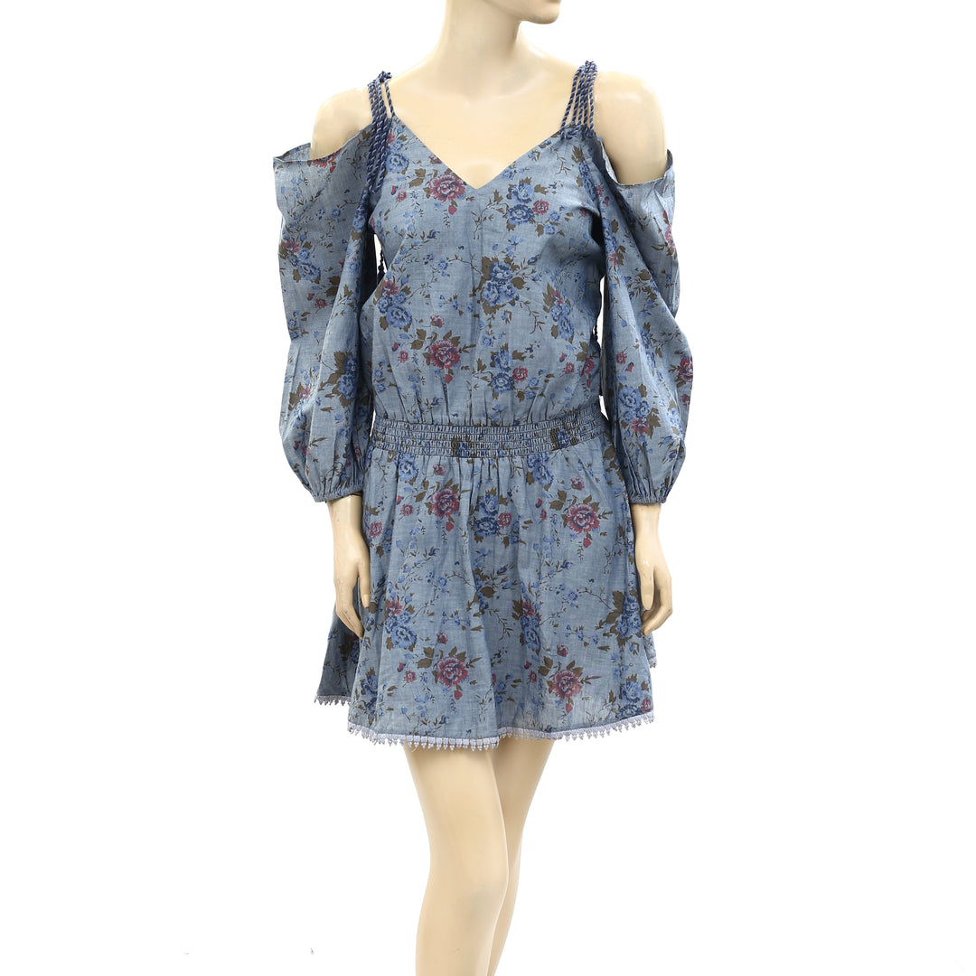 Free People Floral Printed Mini Dress White Chocolate Couture Free People Floral Printed Mini Dress White Chocolate Couture