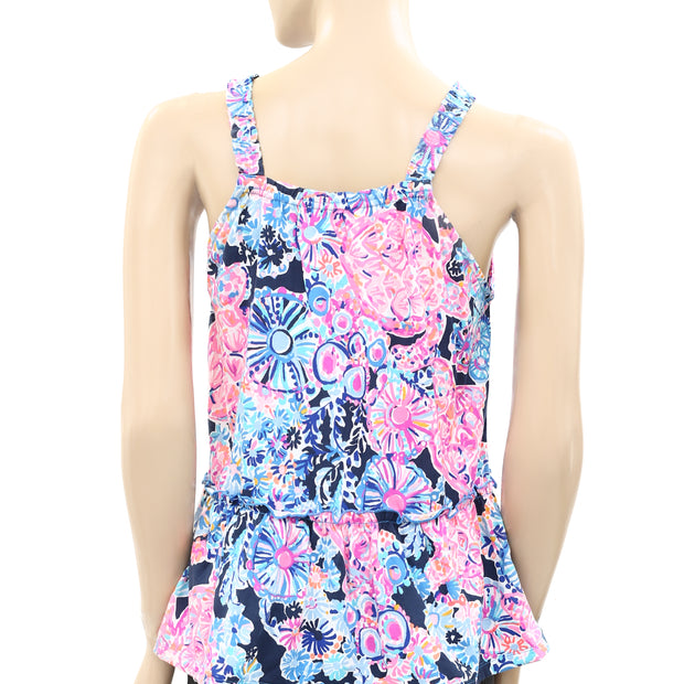 Lilly Pulitzer Floral Printed Tank Blouse Top