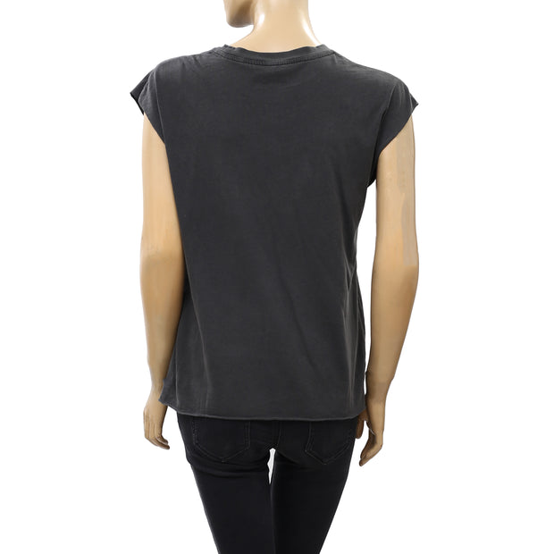 Zadig & Voltaire Weny Compo Skull Tank T-Shirt Blouse Top