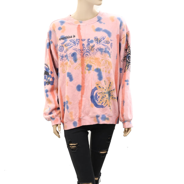Urban Outfitters UO Everything Is Connected Crew Neck Sweatshirt Top