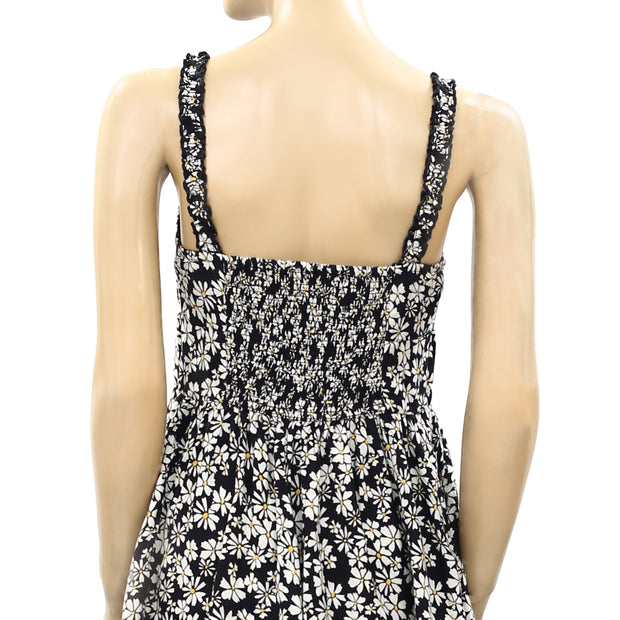 Urban Outfitters Tate Tie-Front Floral Printed Romper Dress