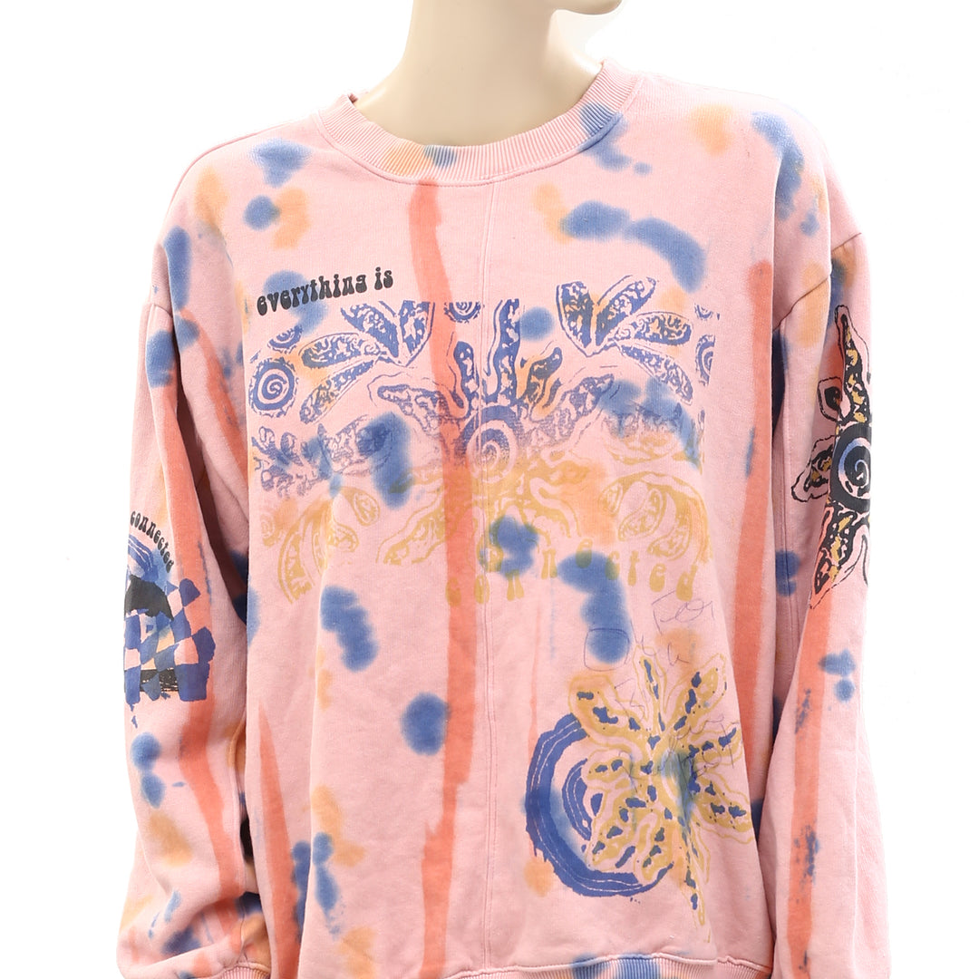 Urban Outfitters UO Everything Is Connected Crew Neck Sweatshirt Top