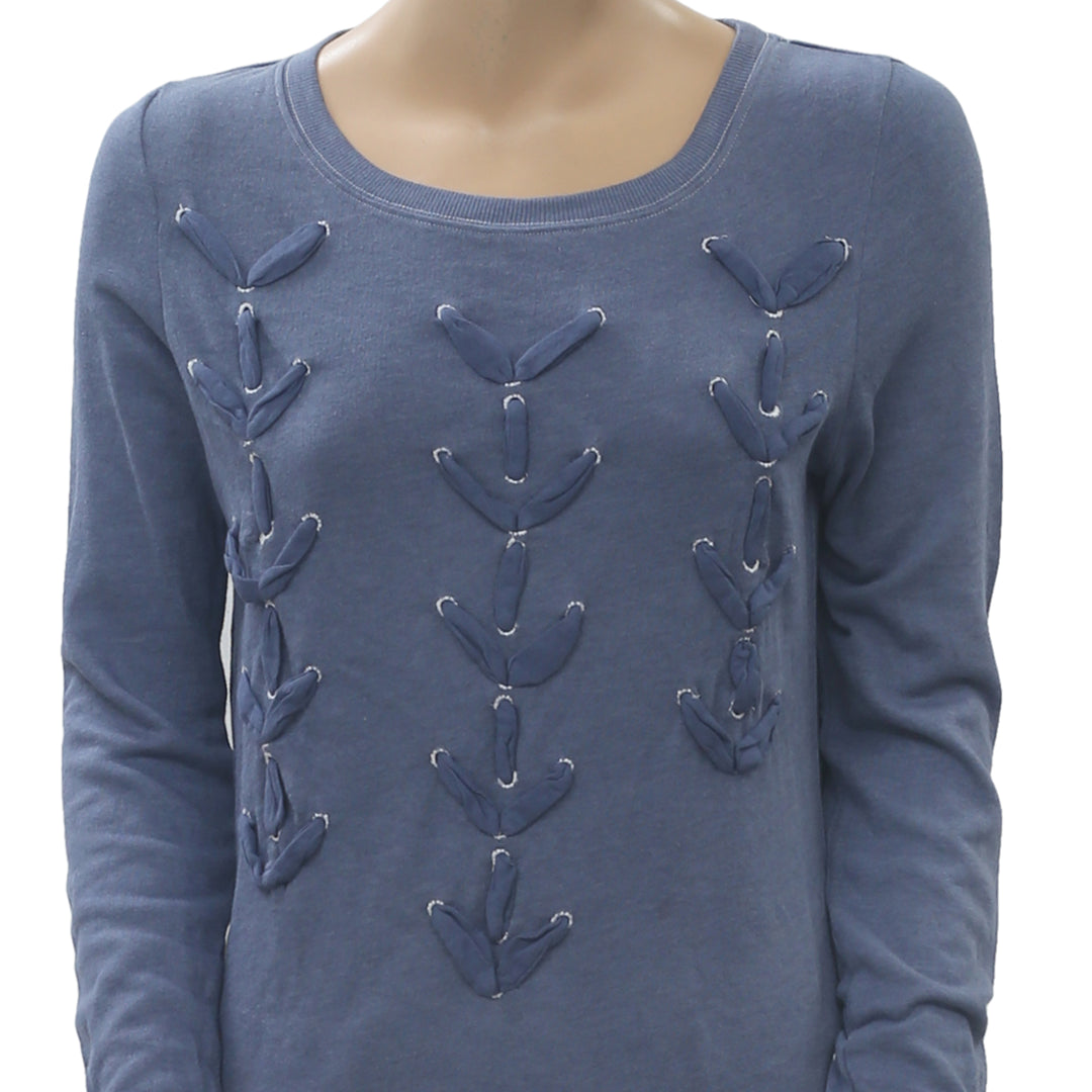 Lilka Anthropologie Fisherman Knot Terry Pullover Top