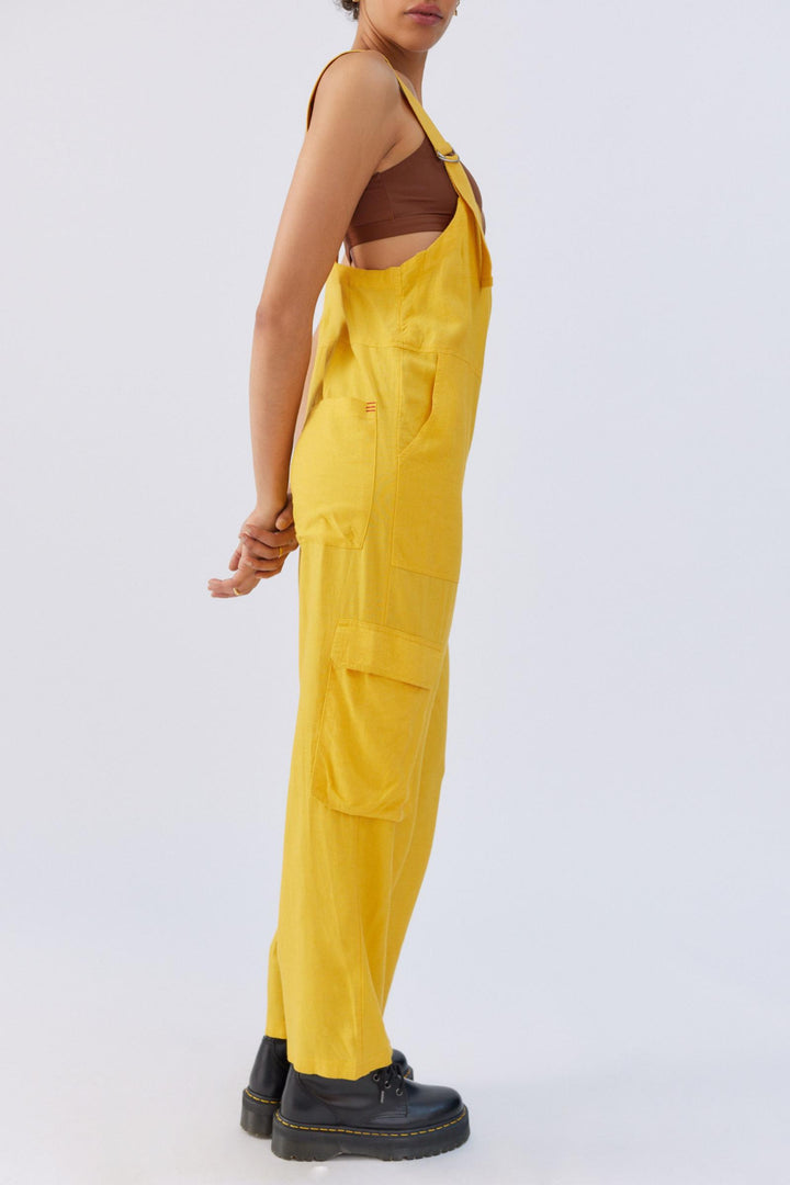 BDG Urban Outfitter Tilly Linen Utility Overall Jumpsuit