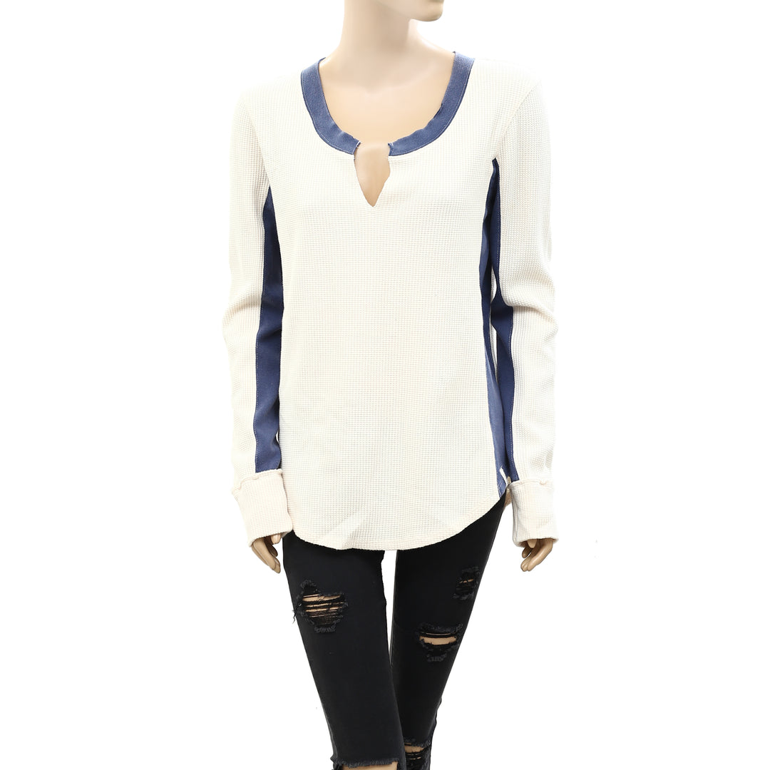 Free People We The Free To The Wild Thermal Blouse Top