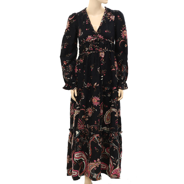 Anthropologie Paisley Maxi Long Dress