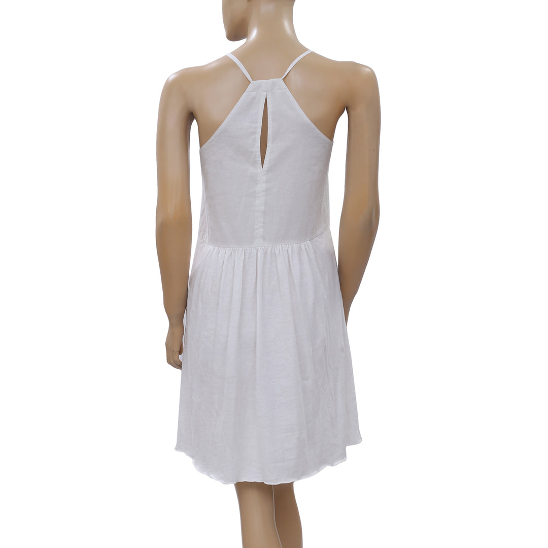 Odd Molly Anthropologie Floral Embroidered Slip Mini Dress White Chocolate Couture Odd Molly Anthropologie Floral Embroidered Slip Mini Dress White Chocolate Couture