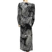 Copenhagen Muse Cmblossum Printed Wrap Maxi Long Dress