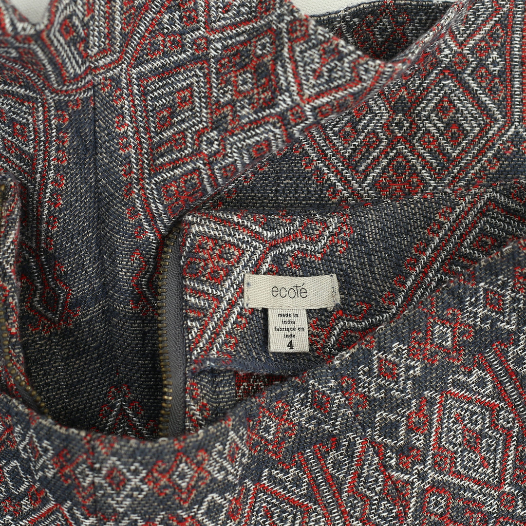 Ecote Urban Outfitters Jacquard Embroidered Mini Shorts