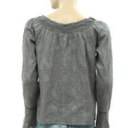 Odd Molly Anthropologie Sun Seeker Floral Lace Blouse Top