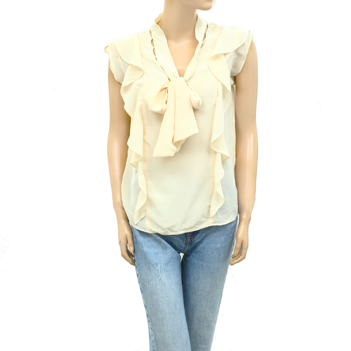 Isabel Etoile Marant Cream Solid Blouse Top