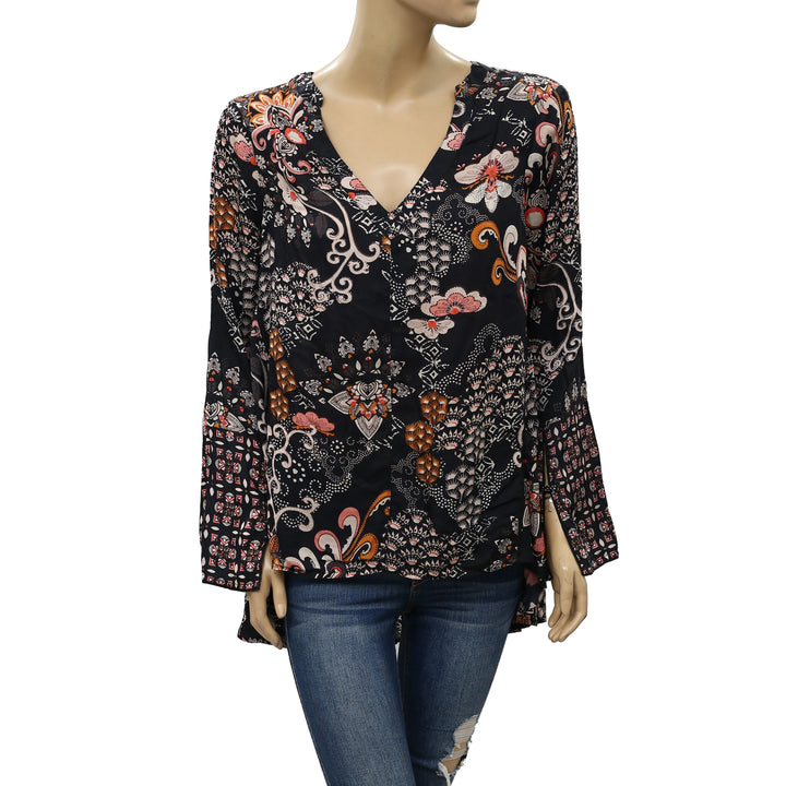 Odd Molly Anthropologie Floral Printed Blouse Top M 2