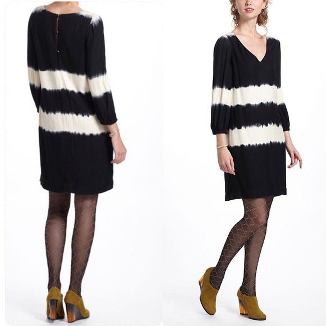 Floreat Anthropologie Inkwash Shift Tunic Dress