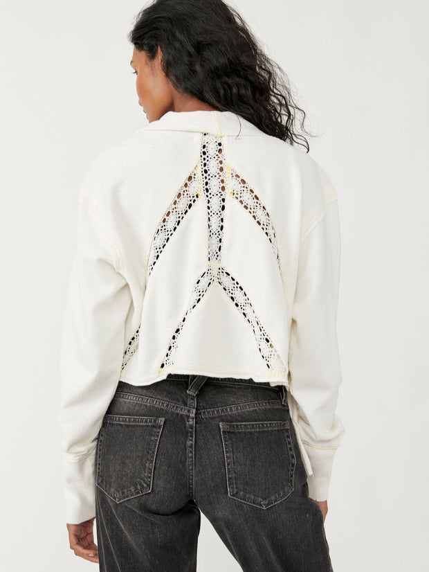 Free People We The Free Lost Cause Cardi Blouse Top