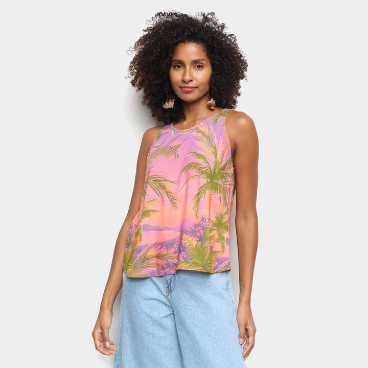 Farm Rio Anthropologie Sossego Tank Blouse Top