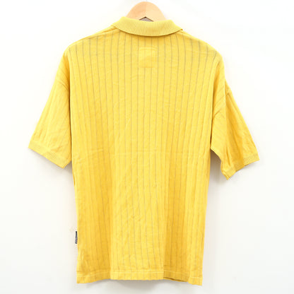 Napapijri Solid Polo Yellow Oversized T-Shirt Men's