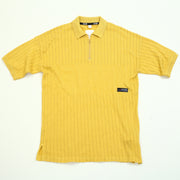 Napapijri 纯色 Polo 黄色大廓形 T 恤男式 M