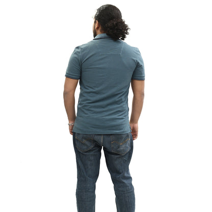 Napapijri Solid Men's Polo Short Sleeve Cotton T-Shirt