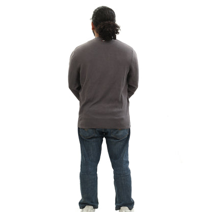 Napapijri Solid Men's Sweatshirt Long Sleeve Cotton Pullover