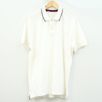 Napapijri 纯色 Polo 男式 T 恤有领罗纹短袖 XL