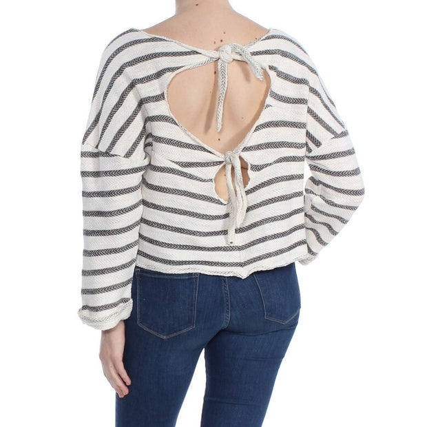 Lucky Brand Women's Striped Cropped Top