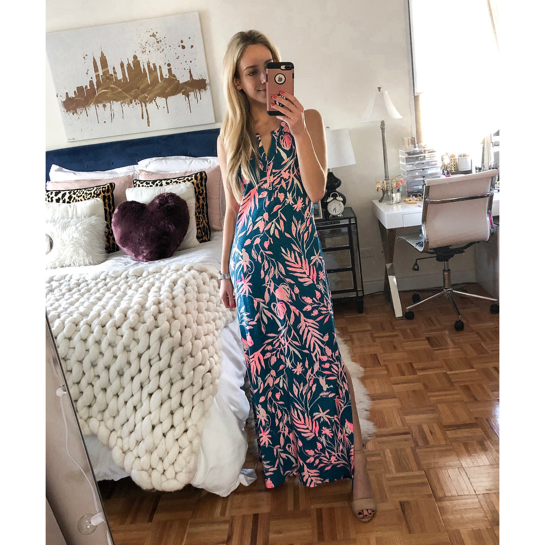 Lilly Pulitzer Essie Maxi Long Dress White Chocolate Couture Lilly Pulitzer Essie Maxi Long Dress White Chocolate Couture