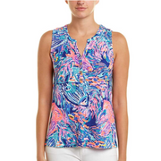 Lilly Pulitzer Essie Printed Tank Blouse Top