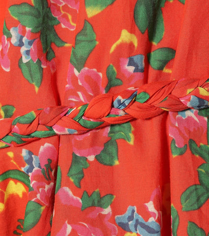 Rhode Resort Lea Floral Cotton Midi Dress