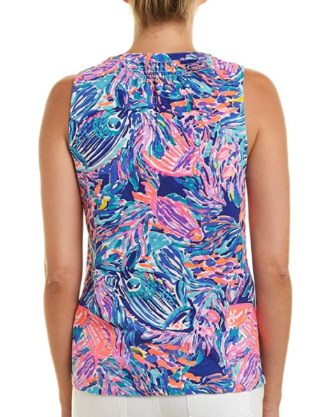 Lilly Pulitzer Essie Printed Tank Blouse Top