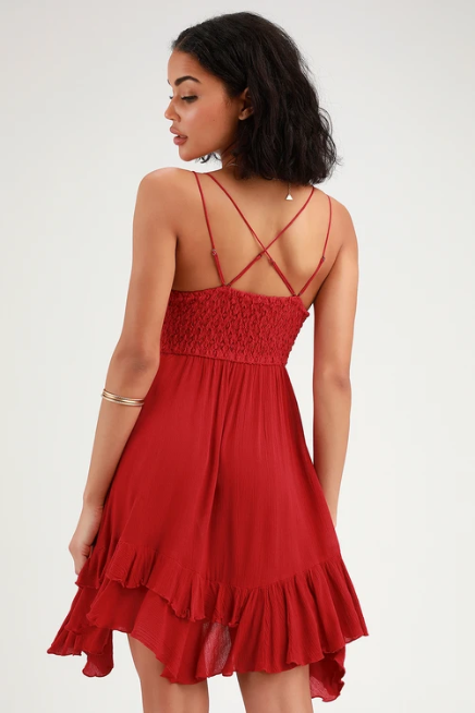 Free People FP One Adella Slip Mini Dress