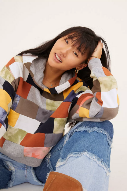 Urban Outfitters UO Coleman 拼布连帽衫运动衫上衣