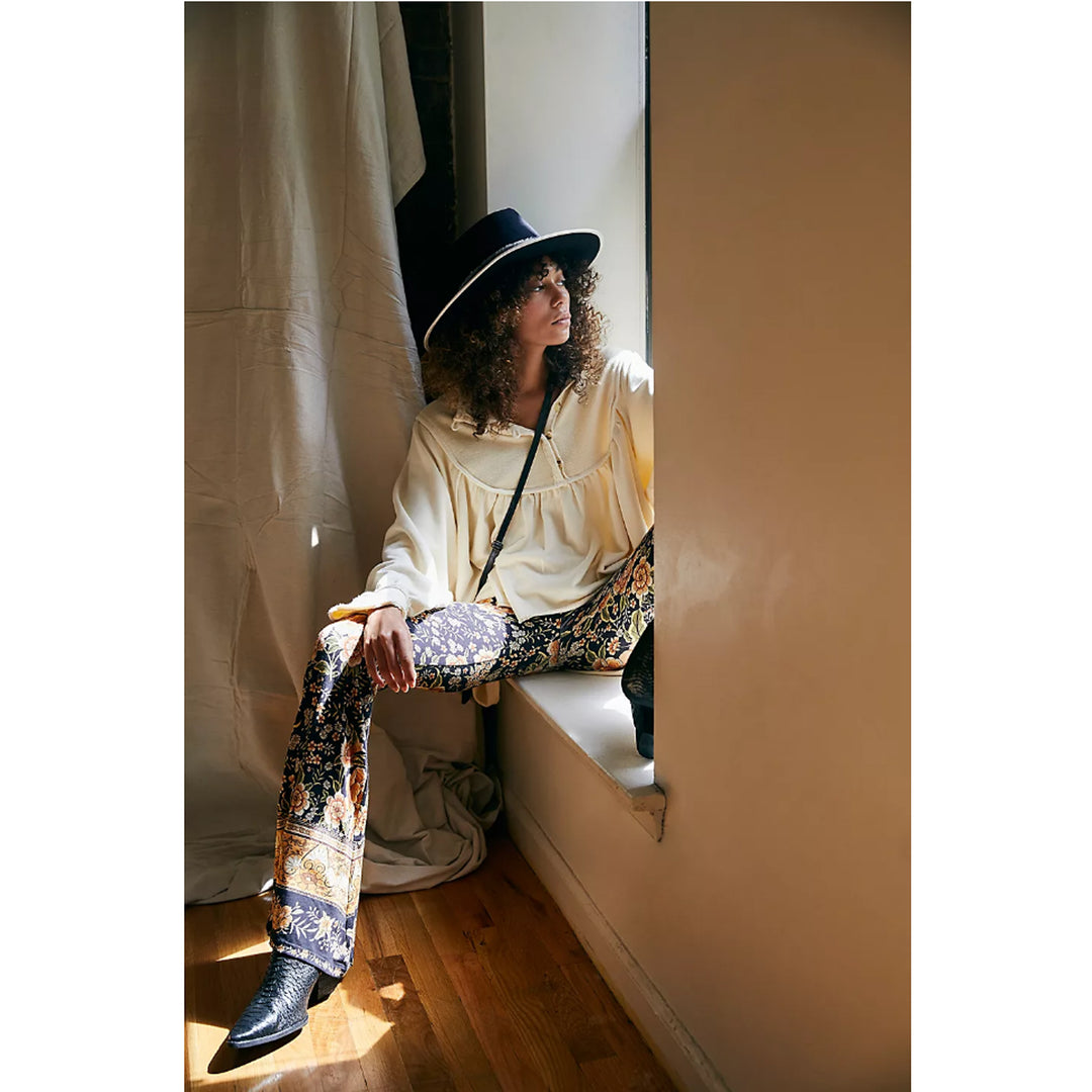 Free People About A Girl Pullover Sweatshirt Top