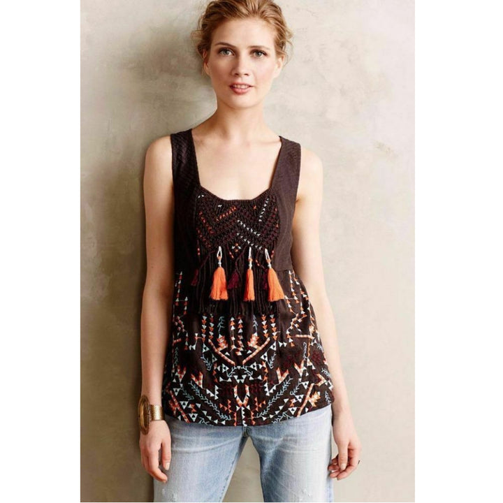 Anthropologie Akemi + Kin Rigmarole Tank Blouse Top