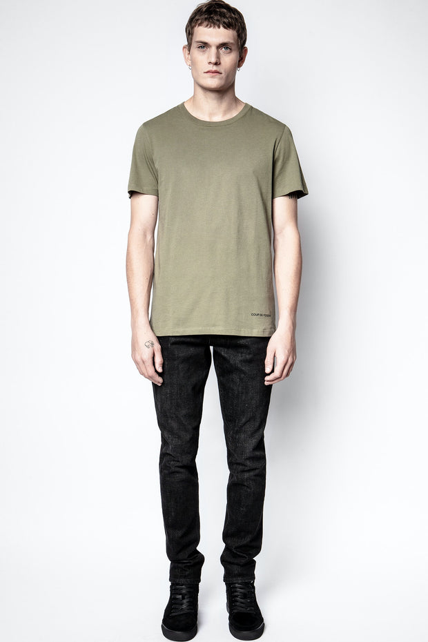 Zadig &amp; Voltaire 男式 Ted Photoprint CDF T 恤